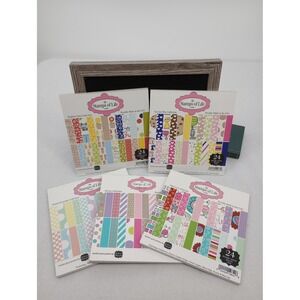 The Stamps of Life Paper Pad Bundle 6x6 Multicolor 5 Packs Scrapbooking Crafts